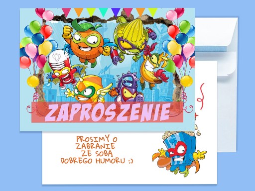 POZVÁNKA SUPER ZINGS NA NARODENINY DIEŤAŤA + OBÁLKA ZDARMA