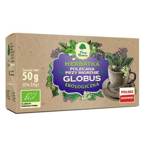 Globus eko čaj odporúčaný pri migréne 25x2g -