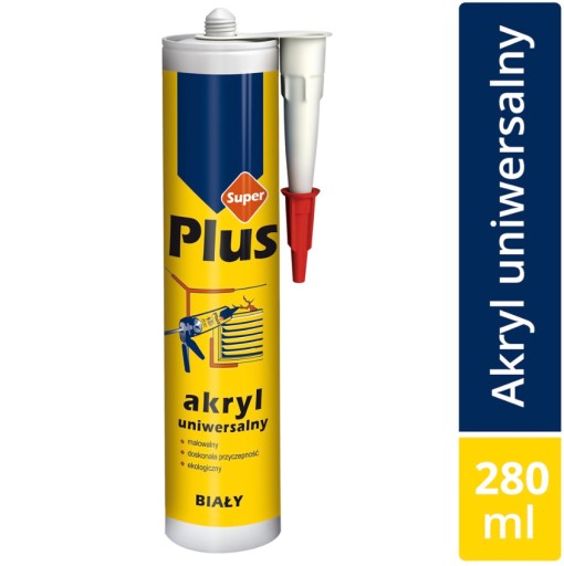 Univerzálny biely akryl 280 ml Super Plus Tytan