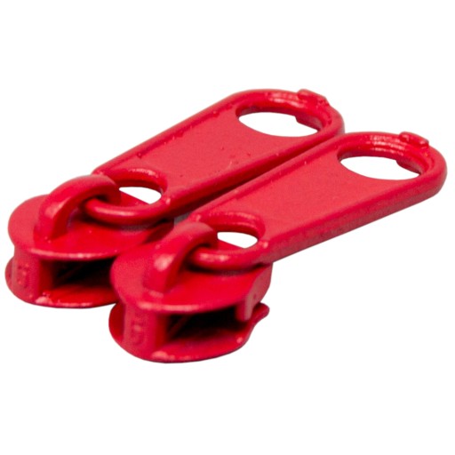 5mm špirálový zips páska ČERVENÁ + 2 zipsy 1m