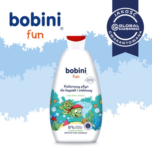 Bobini Tekutý kúpeľ pre deti na farbenie vody Zelená Maxi pena 500 ml