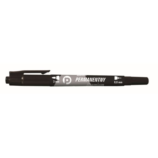 Premium Permanent Marker 2 Tips Tetis čierny