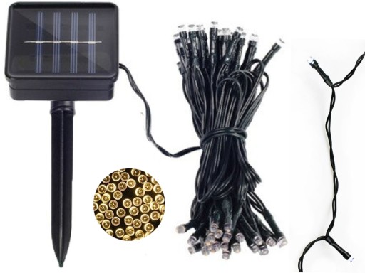SOLÁRNA LAMPA girlanda teplých LED svetiel P-706