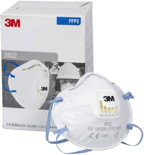 Polomaska FFP2 ochranná maska 3M 8822 Cool Fl ventil
