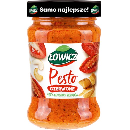 ŁOWICZ Červené pesto paradajková omáčka 180g