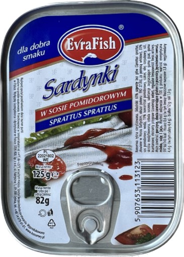 SARDINKY V RAJKOVEJ OMÁČKE 125 G EVRAFISH