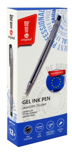 MemoBe gélové pero 0,7 mm čierne x5