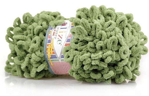 ALIZE PUFFY JEMNÁ PRIADZA - ČÍSLO 485 OLIVOVÁ