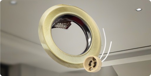 STROPNÉ SVETELNÉ HALOGÉNOVÉ LAMPY OCEĽOVÉ PRE GU10 LED ŽIAROVKY KÚPEĽŇOVÁ LAMPA