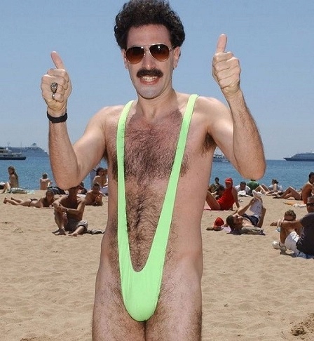 Pánske tangá Borat Mankini, kostým Borat