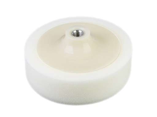 Leštiaci špongia 150 mm x 45 mm, závit M14, biela