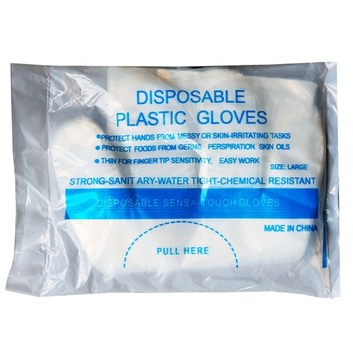 FÓLIOVÉ RUKAVICE JEDNORÁZOVÉ STRONG HDPE L 100 ks