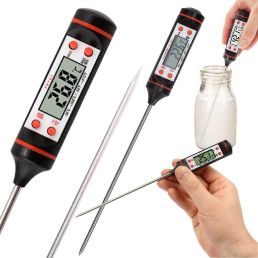LCD DIGITÁLNY ČEPOVÝ TEPLOMER NA MÄSO, KOLÁČKY, VÍNO
