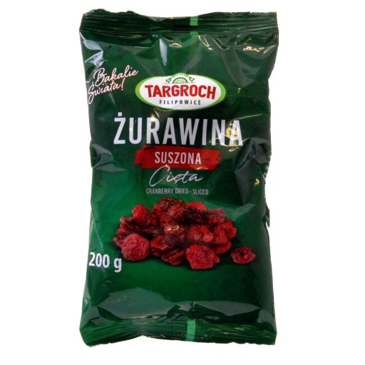 Prírodné sušené rezané brusnice 200g - Tarpea