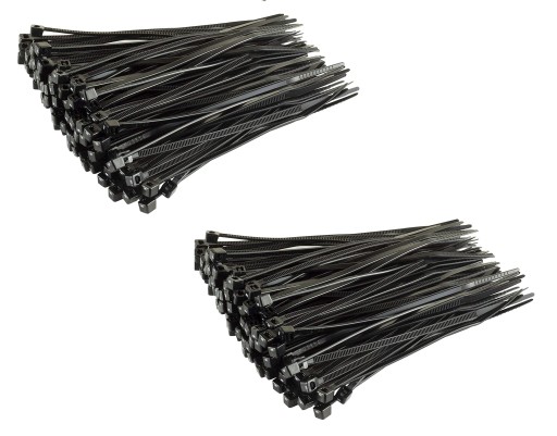 200x KABELOVÉ VIAZAČKY ČIERNE KABELOVÉ VIAZAČKY 2,5x100 mm