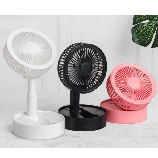 STOLNÝ VENTILÁTOR VENTILÁTOR SKLADACÍ USB PRENOSNÁ DOMÁCA BATÉRIA 3577
