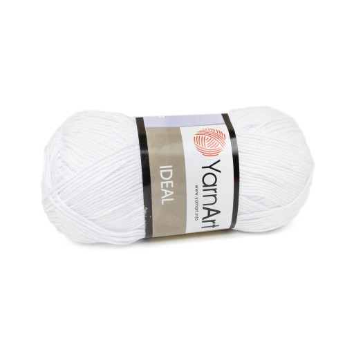 50g priadza 100% bavlna Ideal 220 biela
