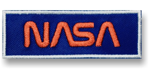 NASA Thermo vyšívaná nášivka 90x30mm
