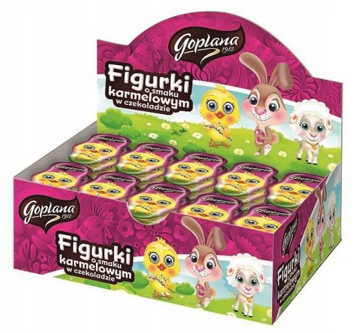 Goplana Figúrka Karamelové kura plnené Veľkonočné sliepky 30g