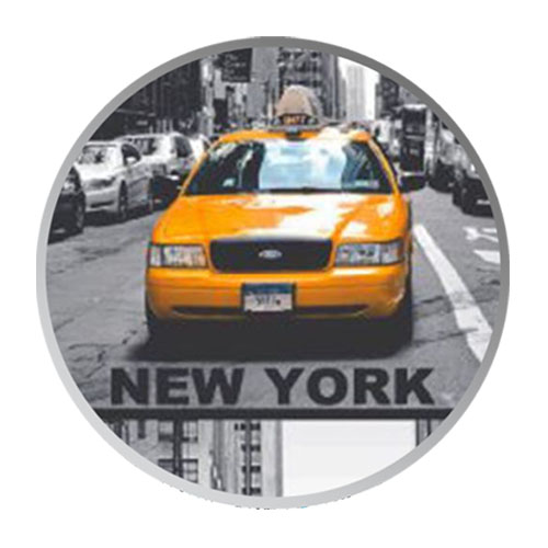 Obliečka na vankúš 40x40 cm biela so vzorom New York pre Jasiek