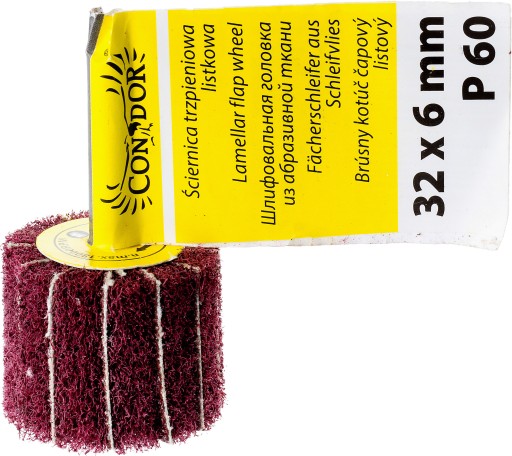 KOLESO NA MONTÁŽ KLAPKY 32X6mm P60 netkaná textília