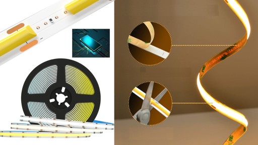 COB LED pásik 12V 1 meter 9W LED NEON PREMIUM rad