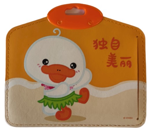 Puzdro na kartu UHOO 6591 Duck eco lanyard, položka Orange