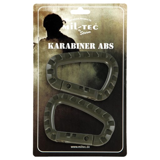 KARABÍNA ABS CLASP 2KS MIL-TEC OLIVOVÁ ZELENÁ