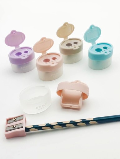 DVOJITÝ BRÚSOK S NÁDOBOU, FAREBNÝ PASTEL, PLAST
