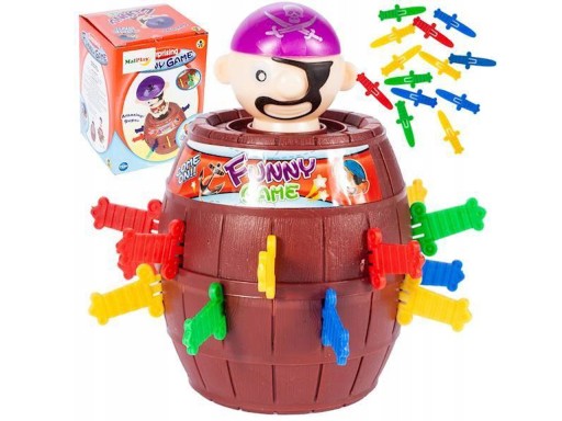 Arkádová hra Pirate BARREL Crazy Pirate POPPING OUT Sabres