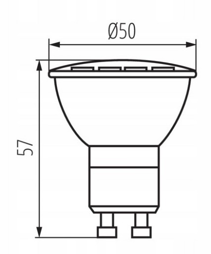 GU10 LED ŽIAROVKA 6W=34W-NW 4000K NEUTRÁLNA FARBA