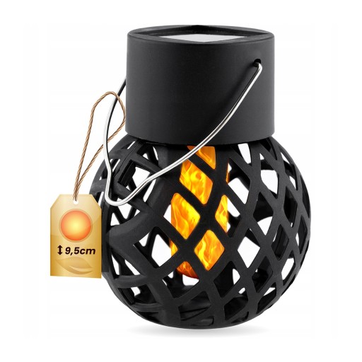 LED solárna lampa guľová lampa 7cm IGNIS záhradná lampa IP44 1800K