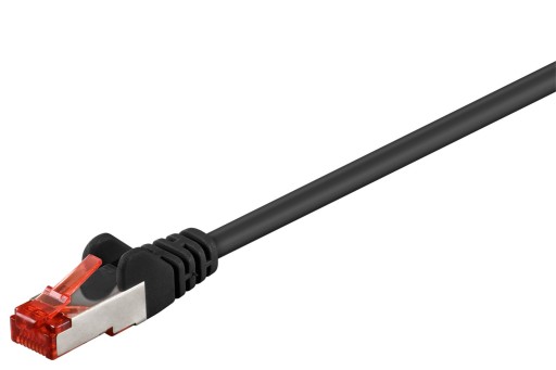 LAN Patchcord kábel CAT 6 S/FTP LSZH čierny 0,25 m