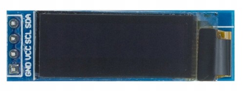OLED displej 0,91 palca 128x32 I2C biely