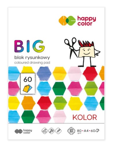 Biela podložka na kreslenie Happy Color BIG COLORFUL 60k