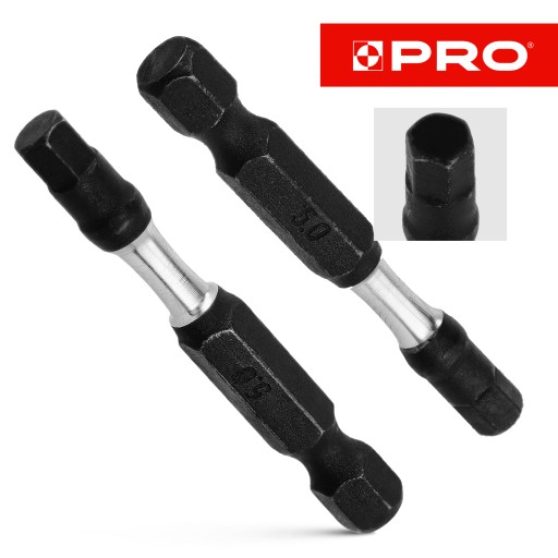 Nárazový bit HEX5 Nárazové bity 50 mm | Nárazový bit pre skrutkovač 2 ks.