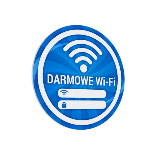 Nálepka: Bezplatné Wi-Fi 15x15