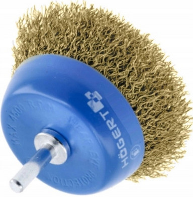 MOSADZNÁ PREDNÁ KEFA S 50 MM STOPKOU, 0,3 MM MOSADZNÝ DRÔT