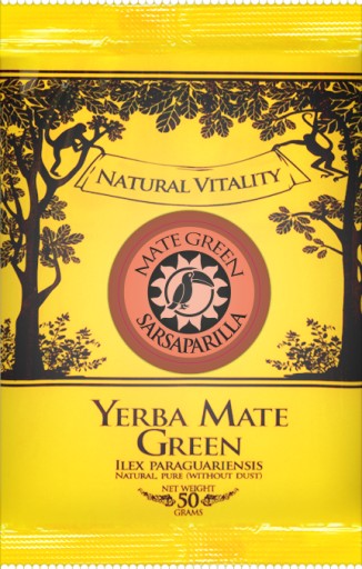 Yerba MATE GREEN MEGA POWER SARSAPARILLA CITRUS 50g