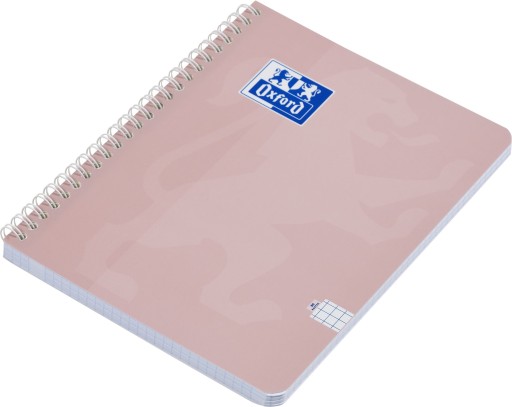 Oxford Touch Pastel kruhový zápisník A5/80k, mriežka, 2 špirálky