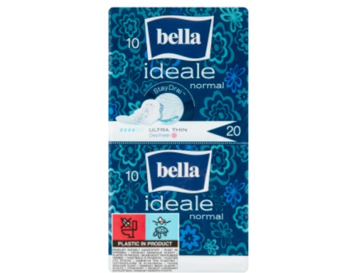 Hygienické vložky Bella s krídelkami, 20 ks.
