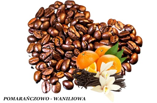 Káva s POMARANČOVOU A VANILKOVOU príchuťou (100 g)
