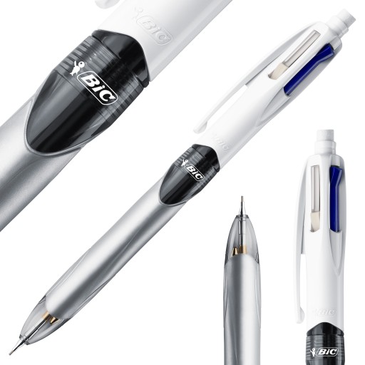 BIC 4COLOURS MECHANICKÝ GUĽOVÝ BOD 3 FARBY + MECHANICKÁ ceruzka s gumou
