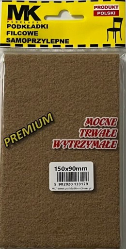 PREMIUM PLSTENÉ PODLOŽKY 150X90 HNEDÉ