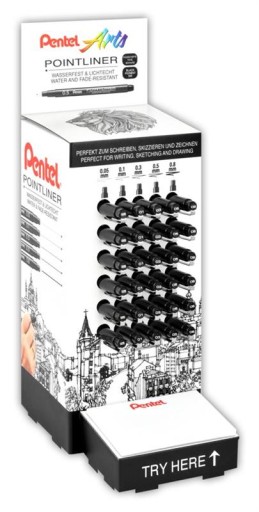 Pointliner - Pentel - sépia, 0,5 mm