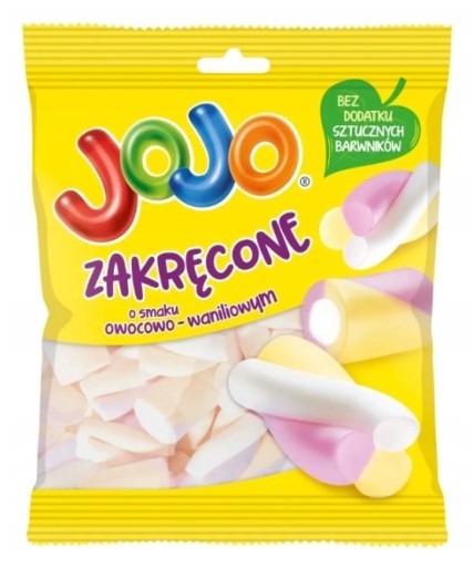 JOJO CURLED Ovocné vanilkové marshmallows 90g