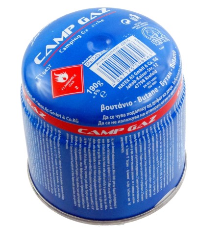 NÁPLŇ plynová kartuša do horáka sporáka, lampy, 190g EU Idealgas