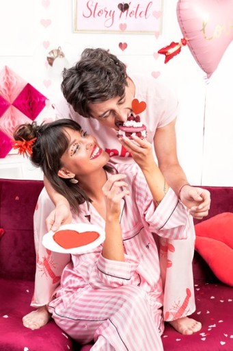 KONFETY RUŽOVÉ SRDCE SRDCE SVADOBNÁ VÝZDOBA VALENTÍN 15G