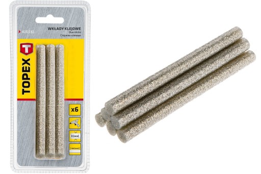 Náplň do lepiacej pištole 8 mm 6 ks.