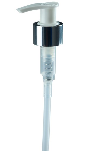 Fľaša s pumpičkou, 24/410, 500ml, biela